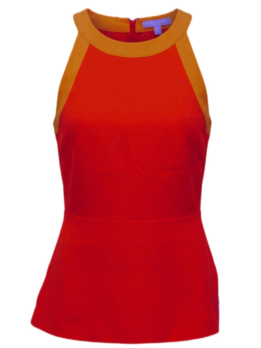Banana Republic Red and Orange Halter Tank Top